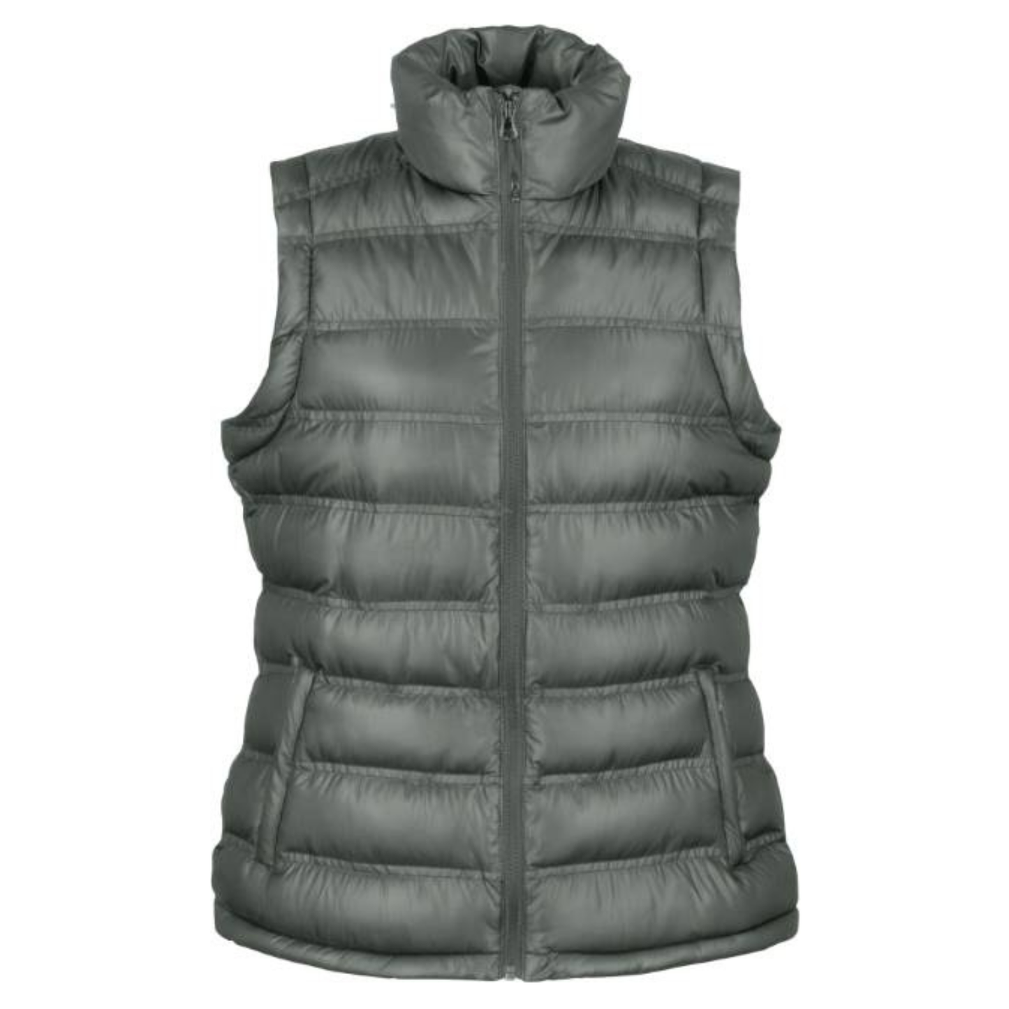 Women's quilted vest Penguin - silver gray color