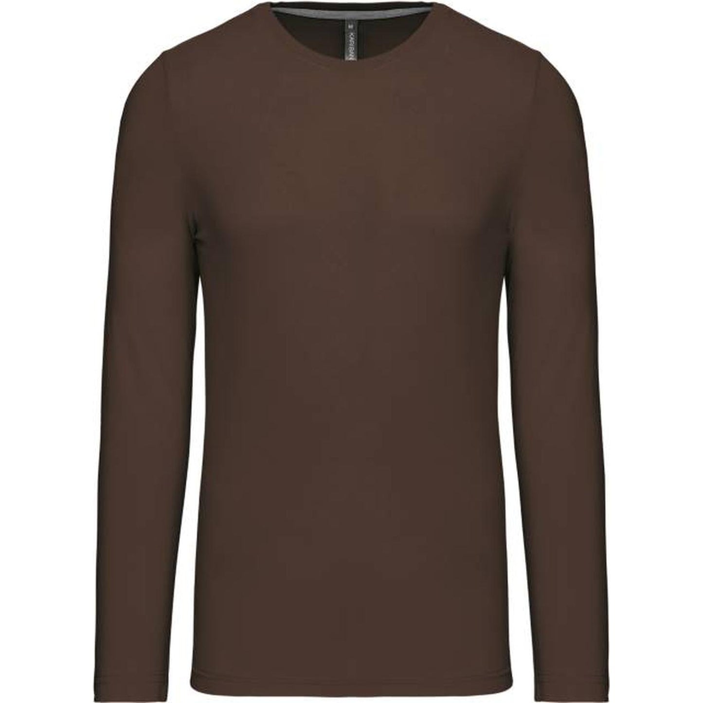 Blusa de manga larga para hombre - color chocolate