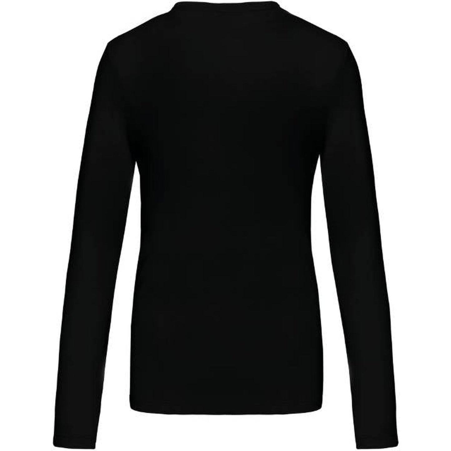 Women's long sleeve blouse - color black