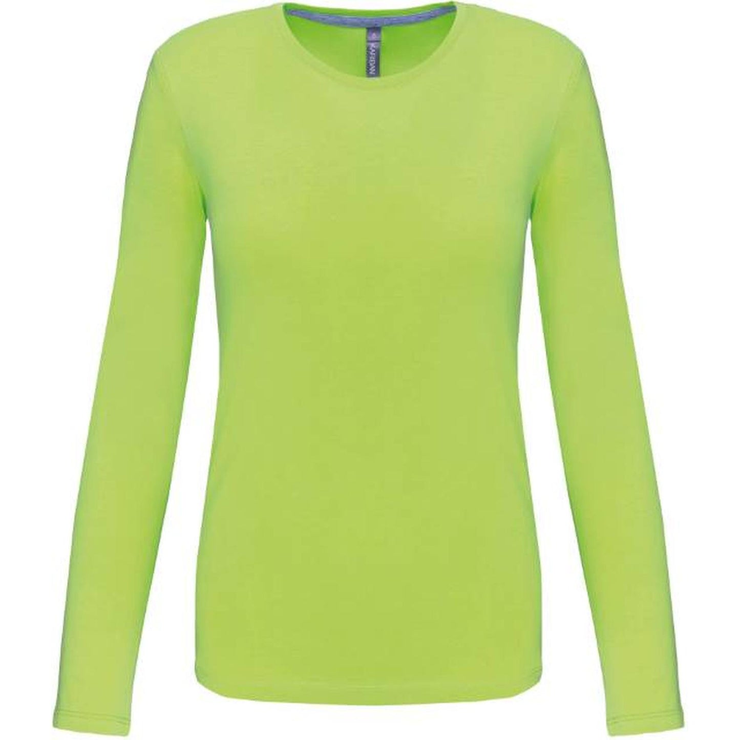 Women's long sleeve blouse - lime color
