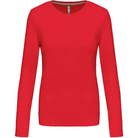 Women's long sleeve blouse - color red