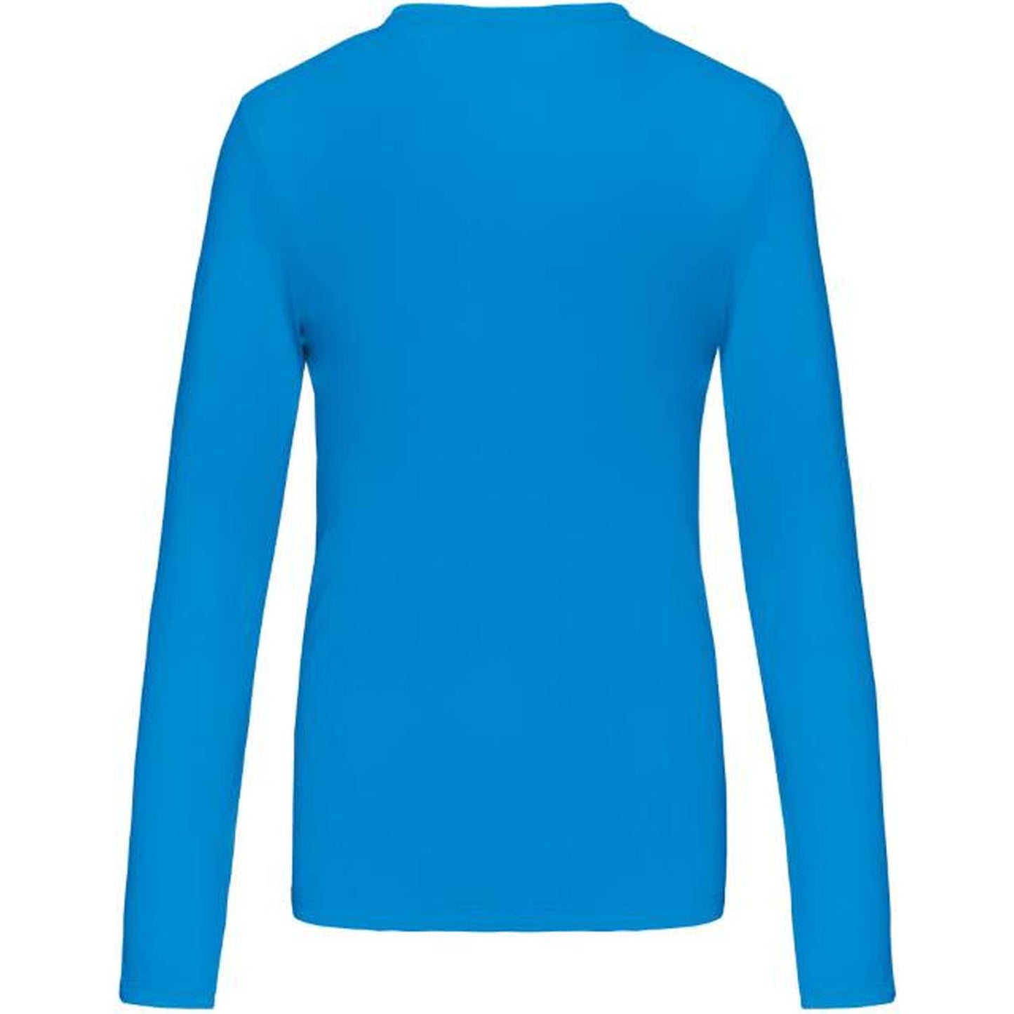 Women's long sleeve blouse - tropical blue