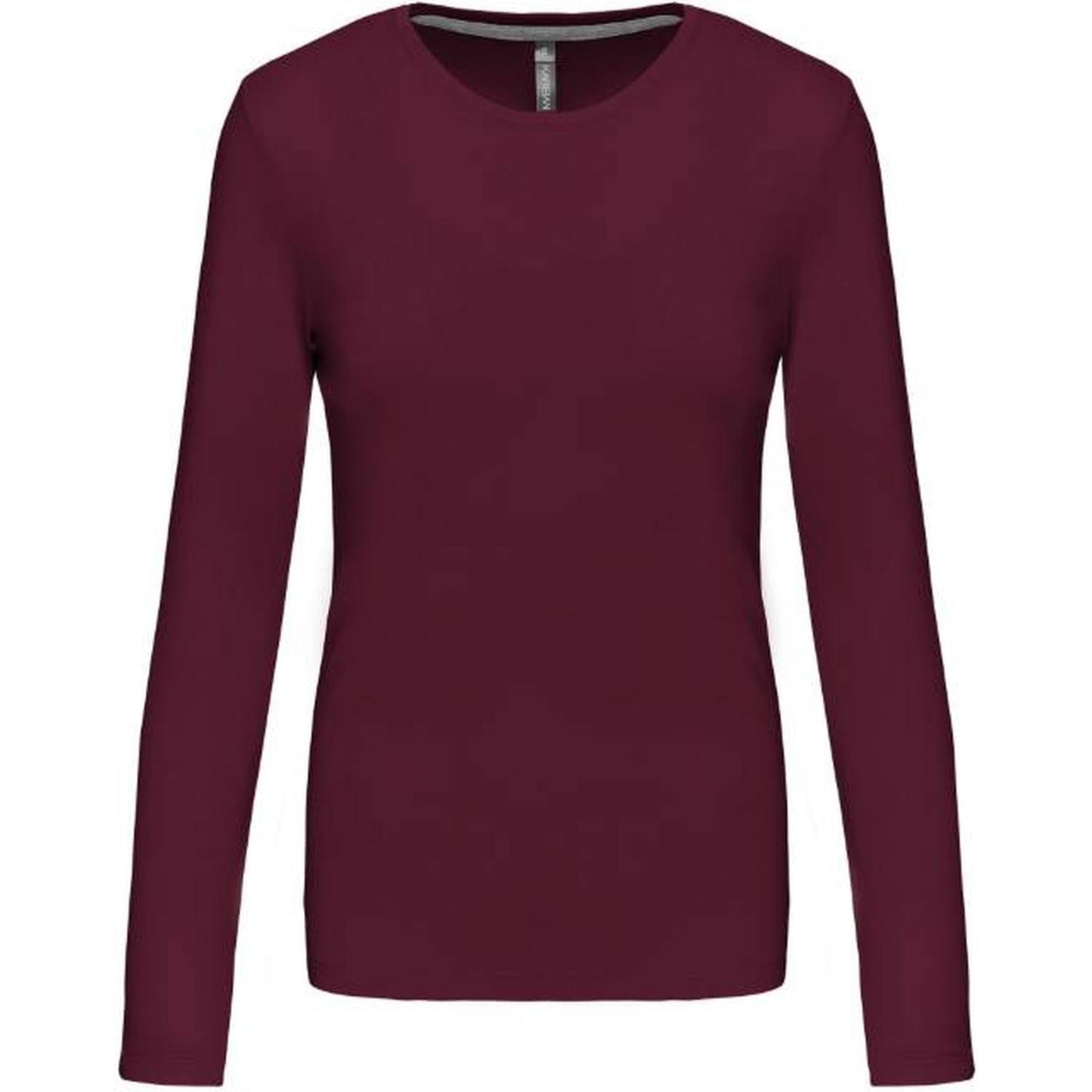 Women's long sleeve blouse - wine color