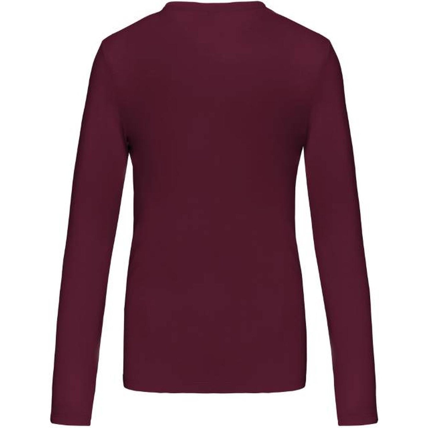 Women's long sleeve blouse - wine color