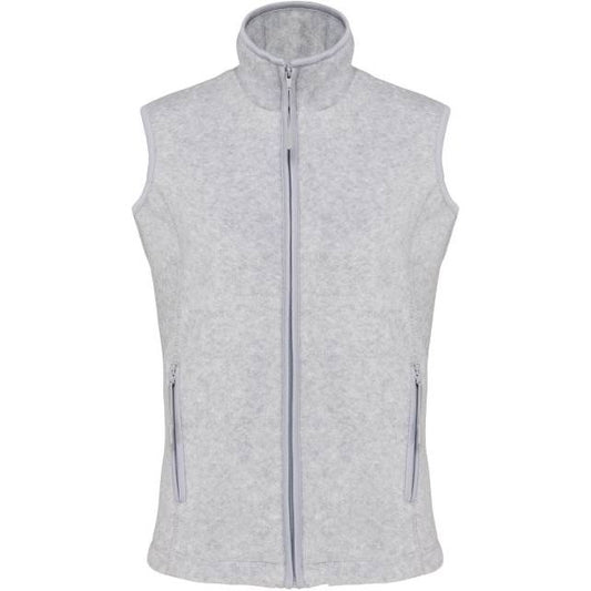 Chaleco polar para mujer - color gris ceniza jaspeado