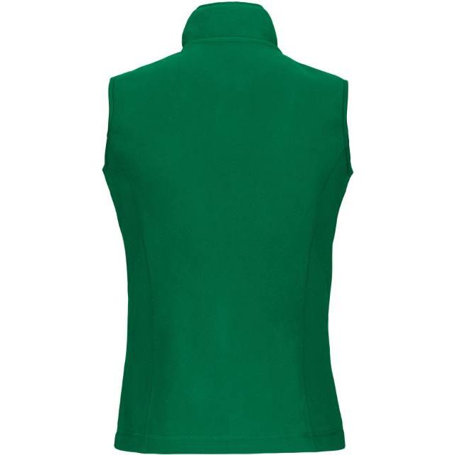 Women's fleece vest - grass green color