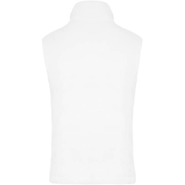 Women's fleece vest - color white