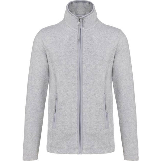 Women's fleece jacket - ash gray melange color