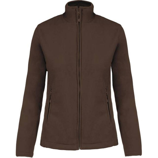 Women's fleece jacket - chocolate color