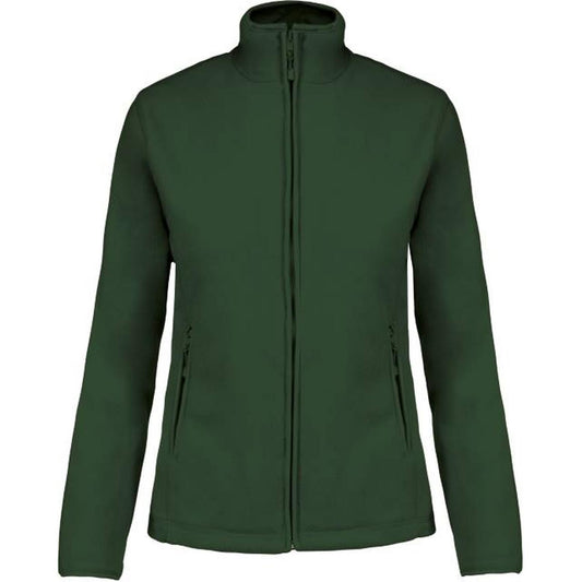 Women's fleece jacket - color dark green