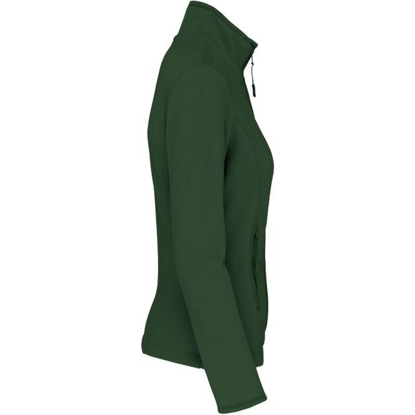 Women's fleece jacket - color dark green