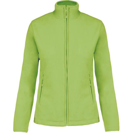 Women's fleece jacket - lime color