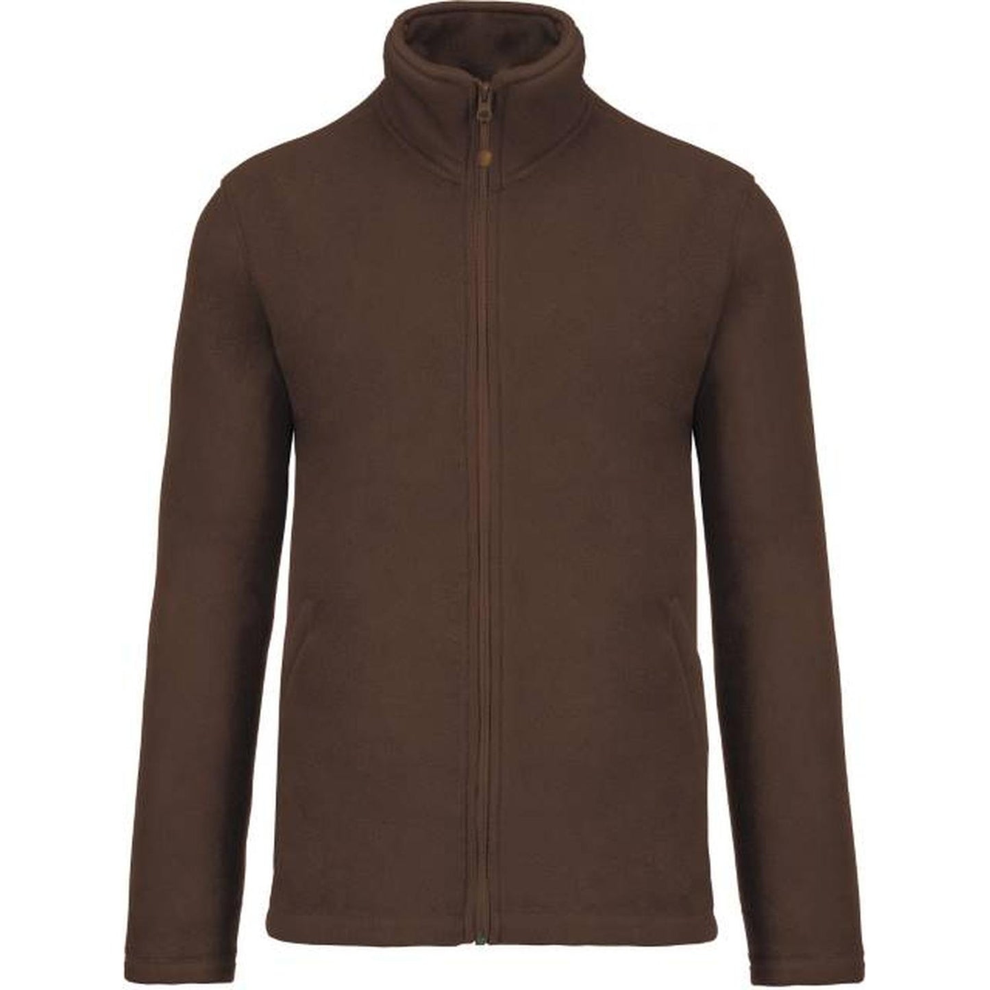 Men's fleece jacket - chocolate color