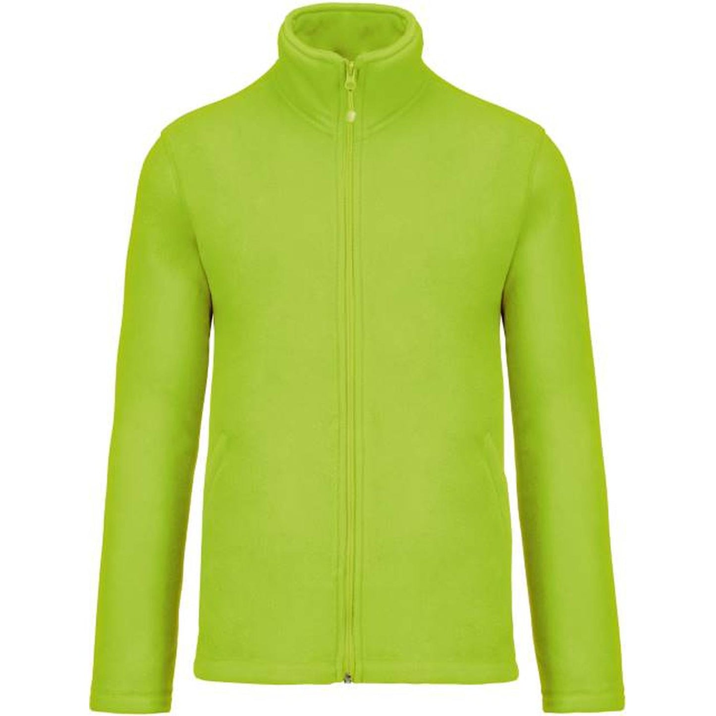 Men's fleece jacket - lime color
