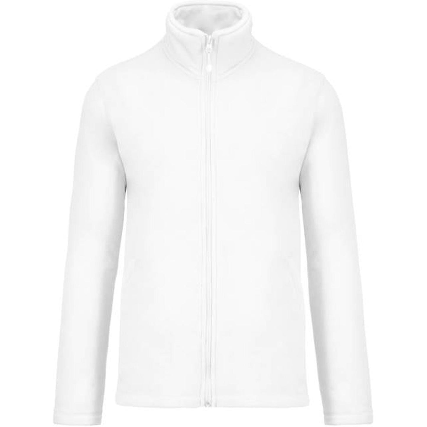 Men's fleece jacket - color white