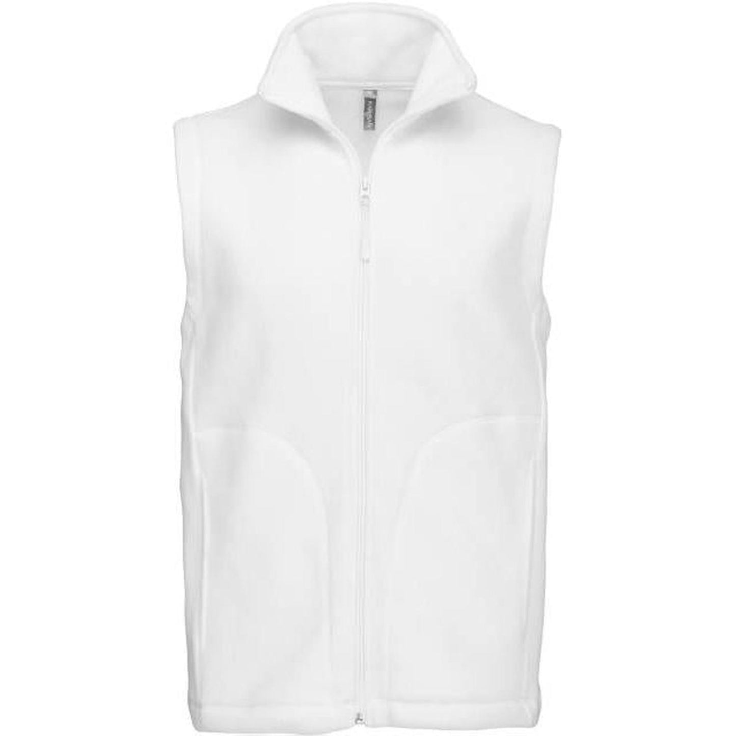 Men's fleece vest - color white