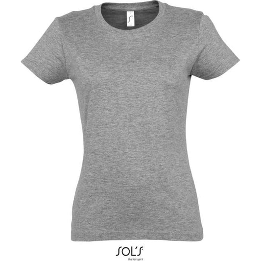 Women's T-shirt - gray melange color, 25.1502