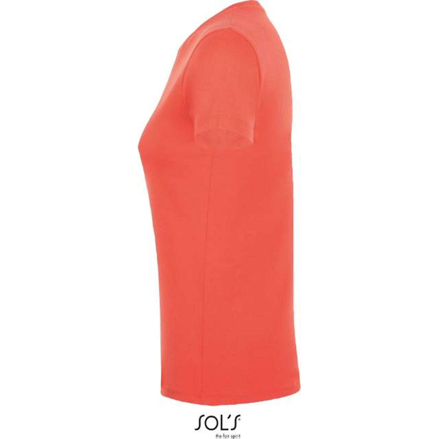 Women's T-shirt - coral color, 25.1825