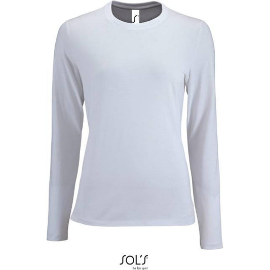 Women's long sleeve blouse - white, Sol's
