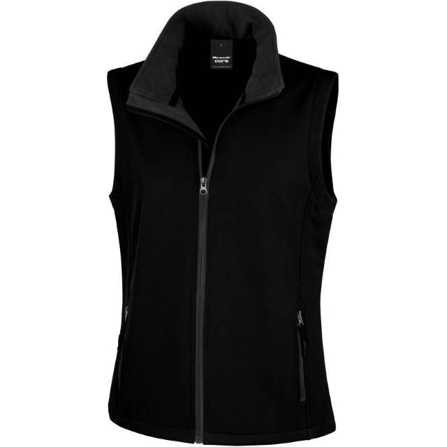 Women's 2-layer softshell vest - color black, model 30.232F