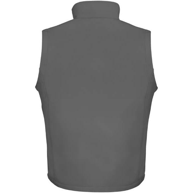 Men's 2-layer softshell vest, color graphite-black