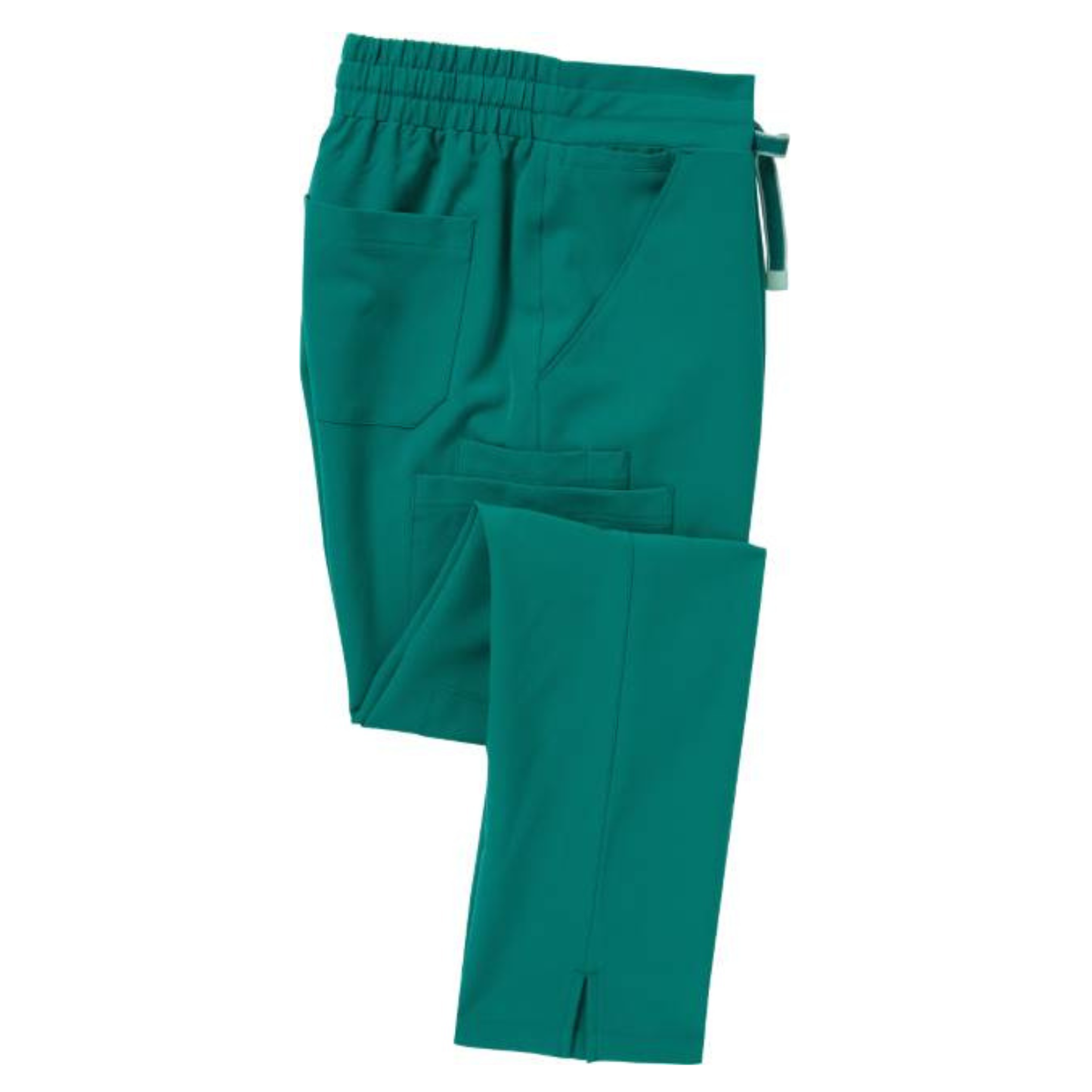 Women's elastic cargo pants - color green