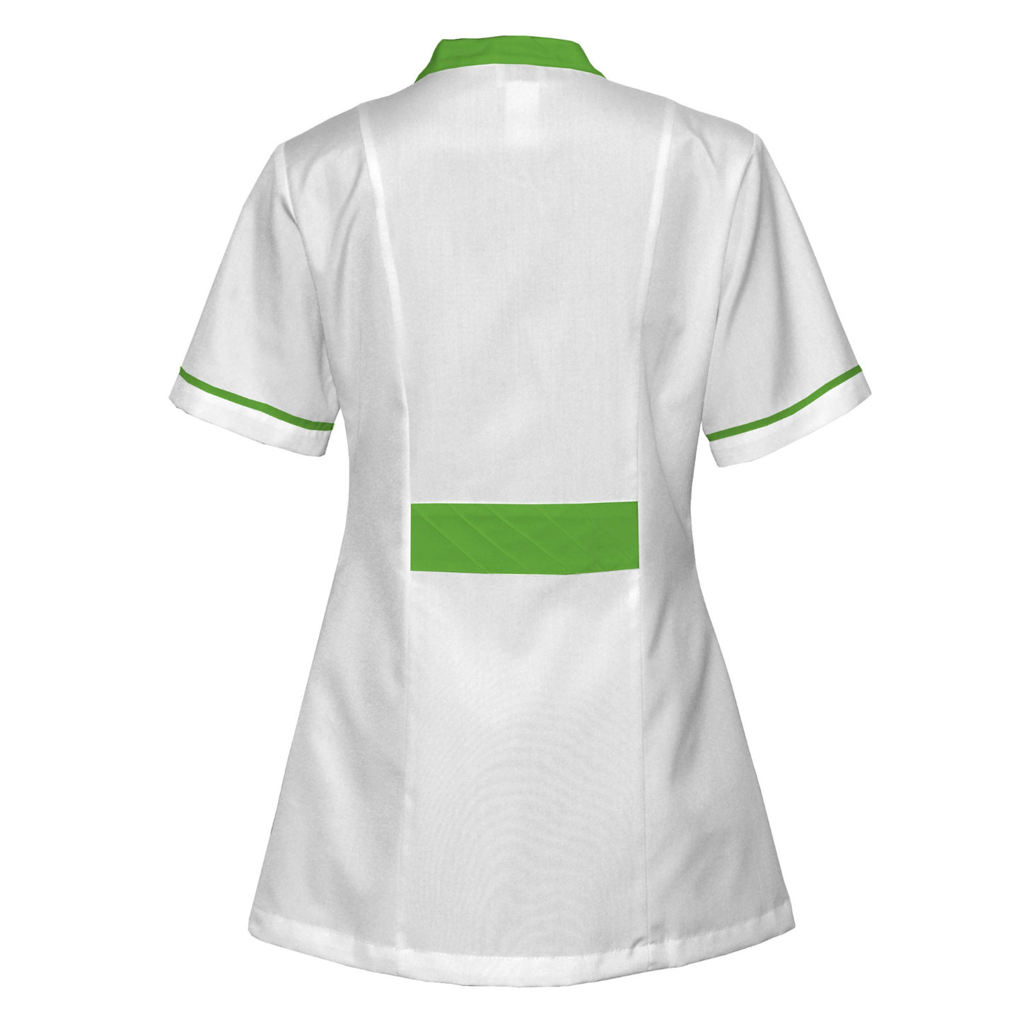 Order a women's white tunic with trimmings - Pistachio