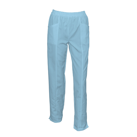 Pantalón de mujer con doble costura delantera - color azul claro, modelo FPSoft