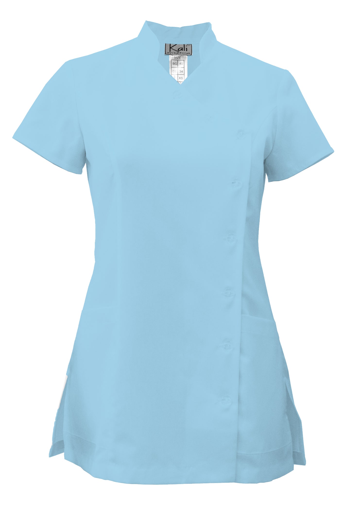 Women's tunic with side fastening - color light blue, model F207-4A