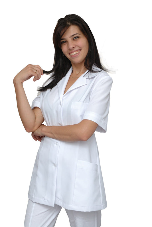 Women's white tunic, model F222-2