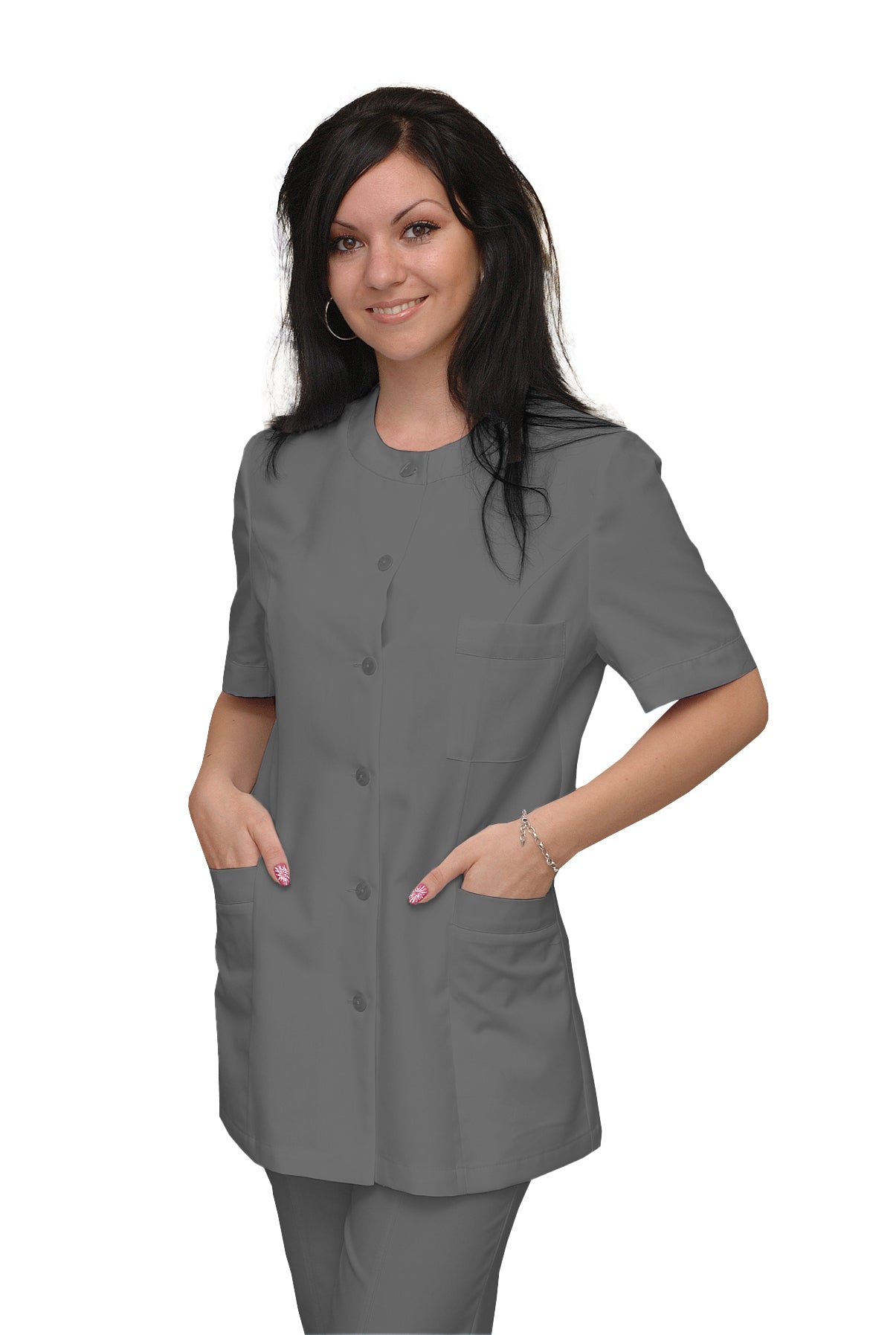 ORDER of women's tunic - color light gray, model F222-2U