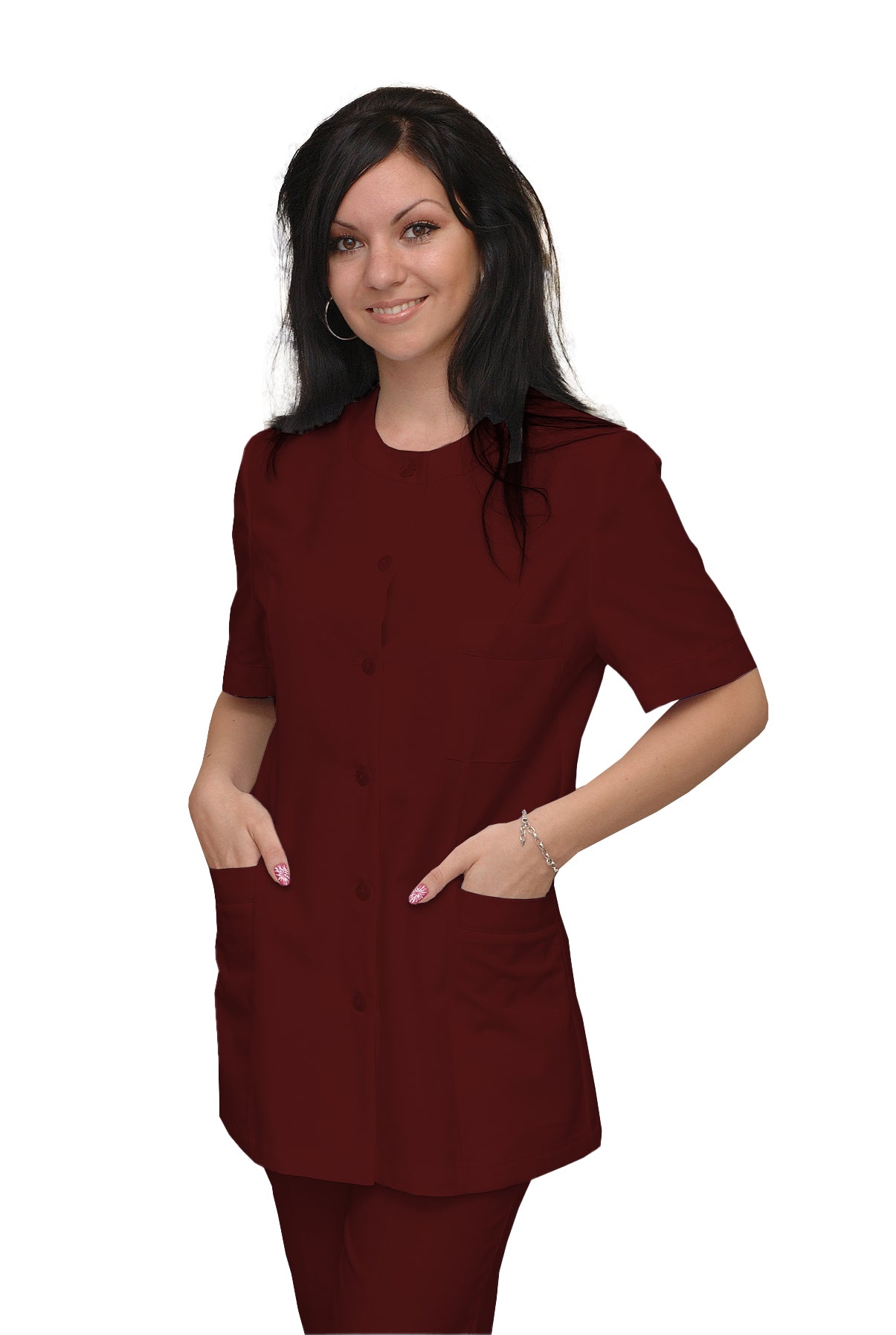 ORDER of women's tunic - wine color, model F222-2U