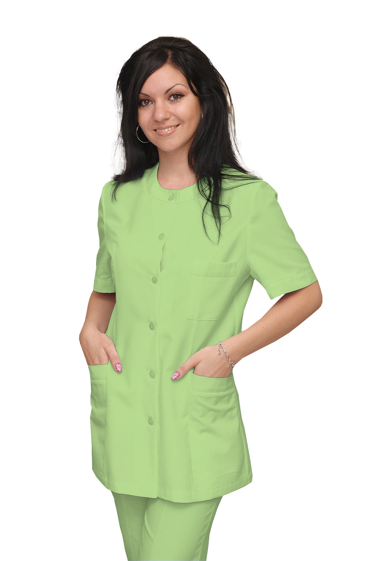 ORDER of women's tunic - color pale green, model F222-2U