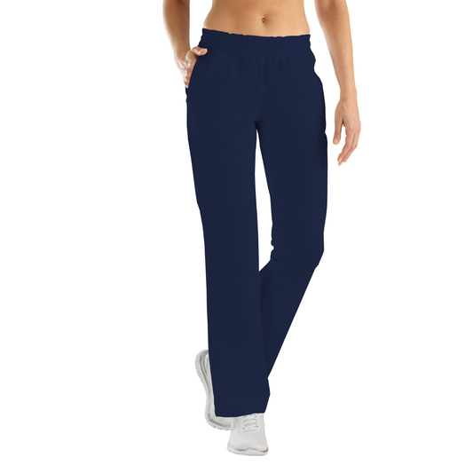 Pantalón de mujer con dos bolsillos laterales - azul marino