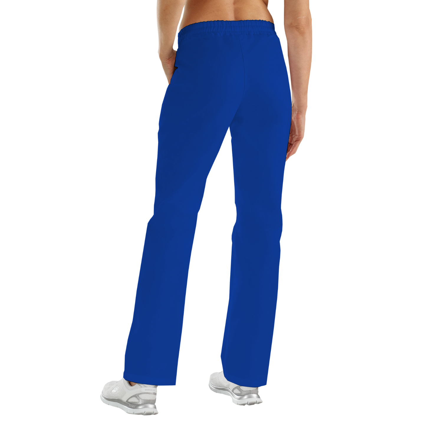 Women's trousers with two side pockets - royal blue