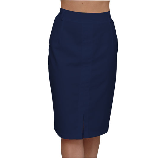 Women's skirt - color navy blue, model FPL01