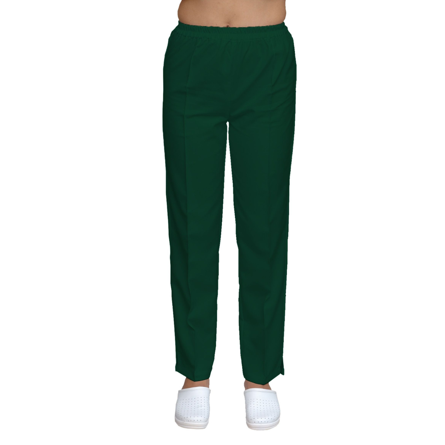 Women's straight trousers - color oil green, model FP