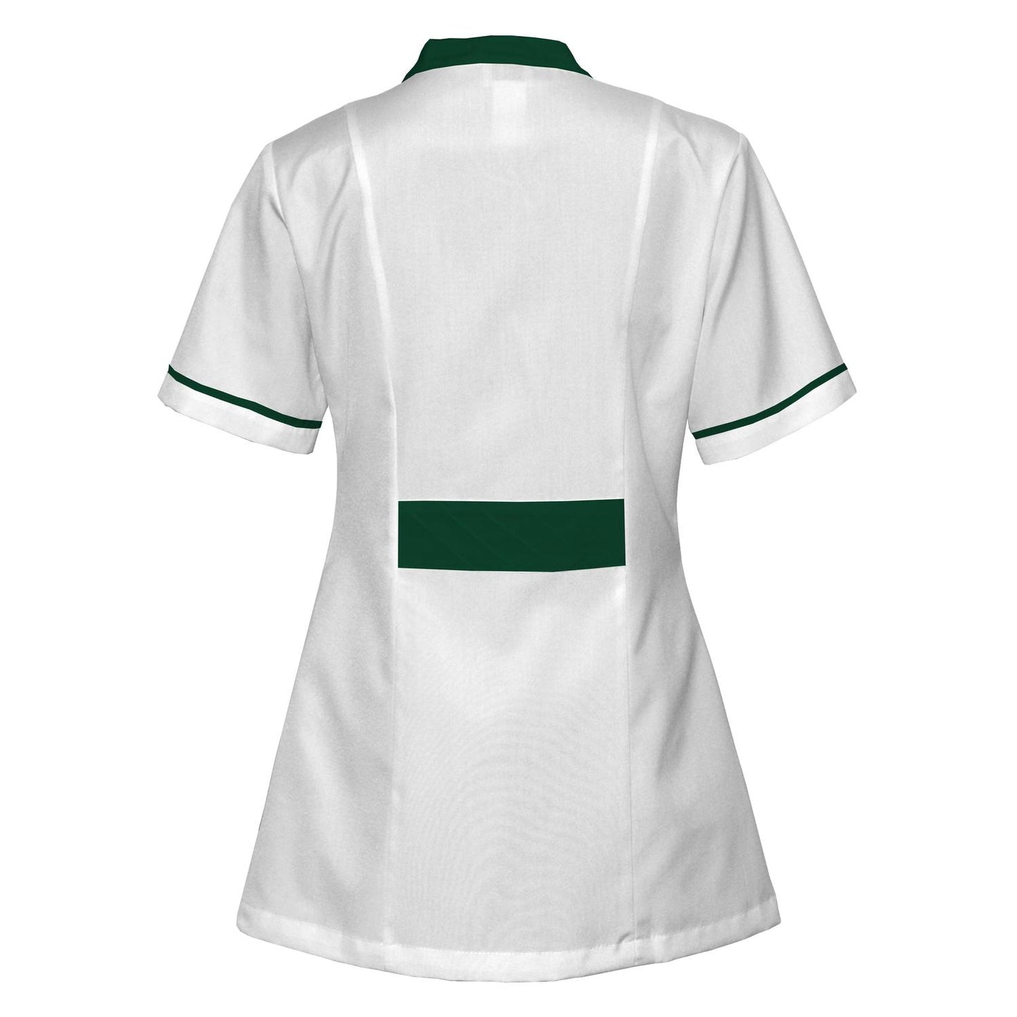 Order a women's white tunic with trim - Oil green