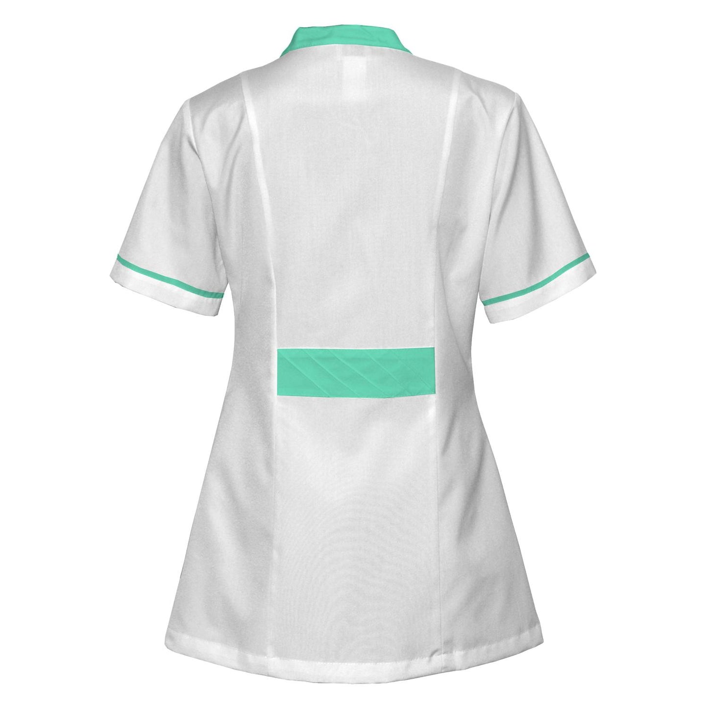 Order a women's white tunic with trimmings - Mint