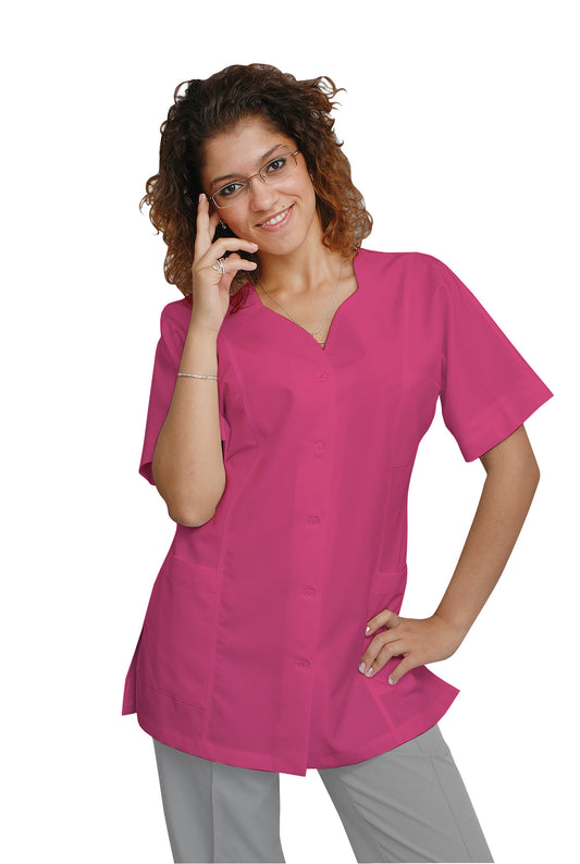 ORDER of a women's tunic - cyclamen color with a trim of the customer's choice, model FTSoft