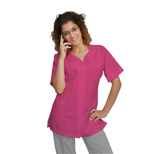 PEDIDO de túnica de mujer color ciclamen con ribete a elección del cliente, modelo FTSoft