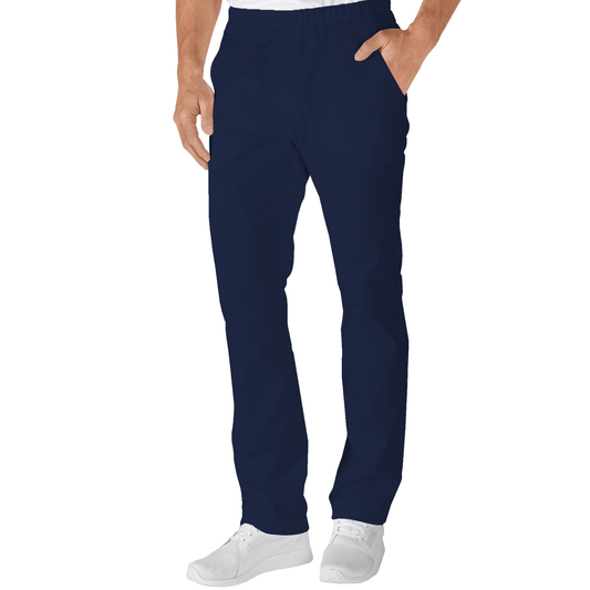 Men's trousers with two side pockets - color navy blue, model MR