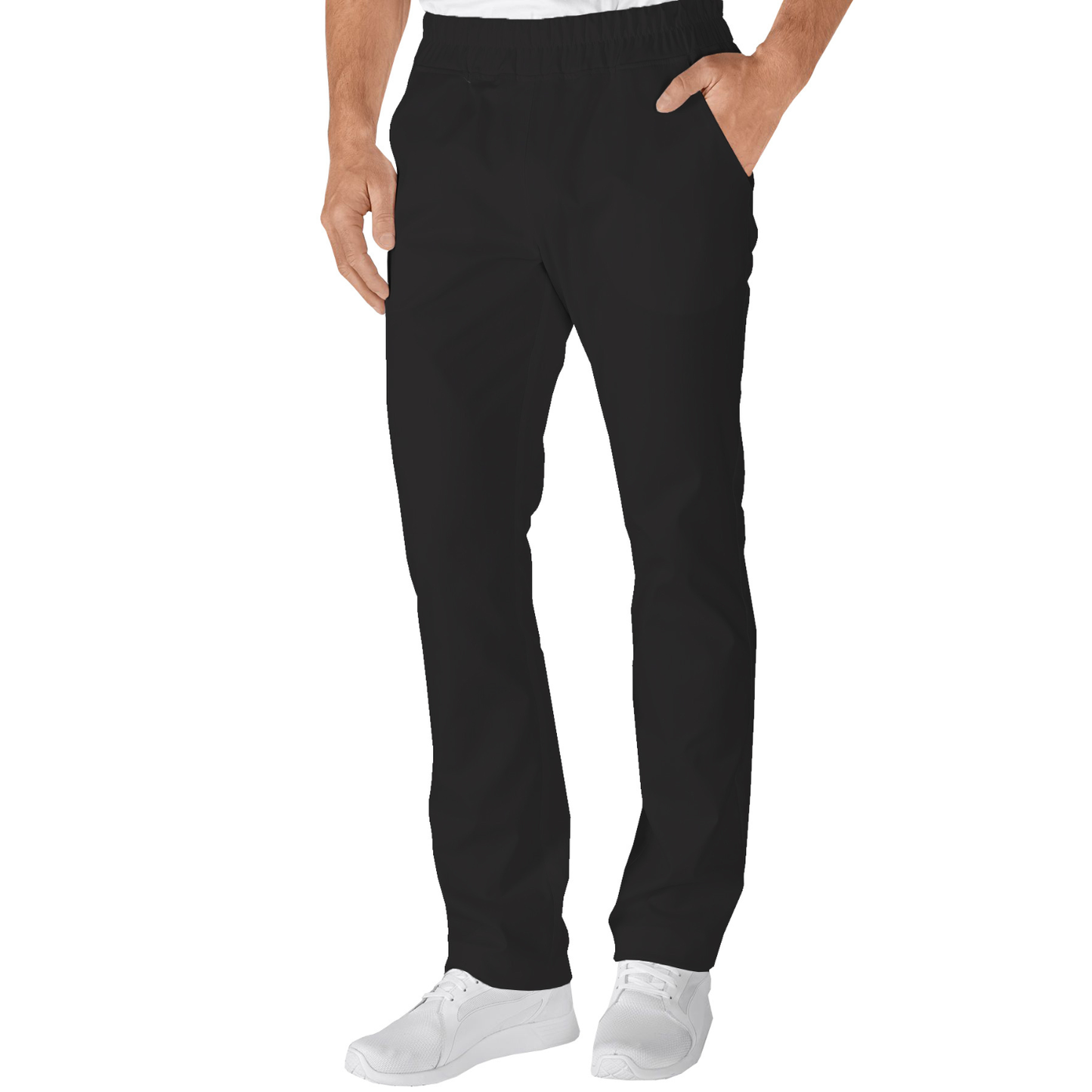 Men's trousers with two side pockets - color black, model MR