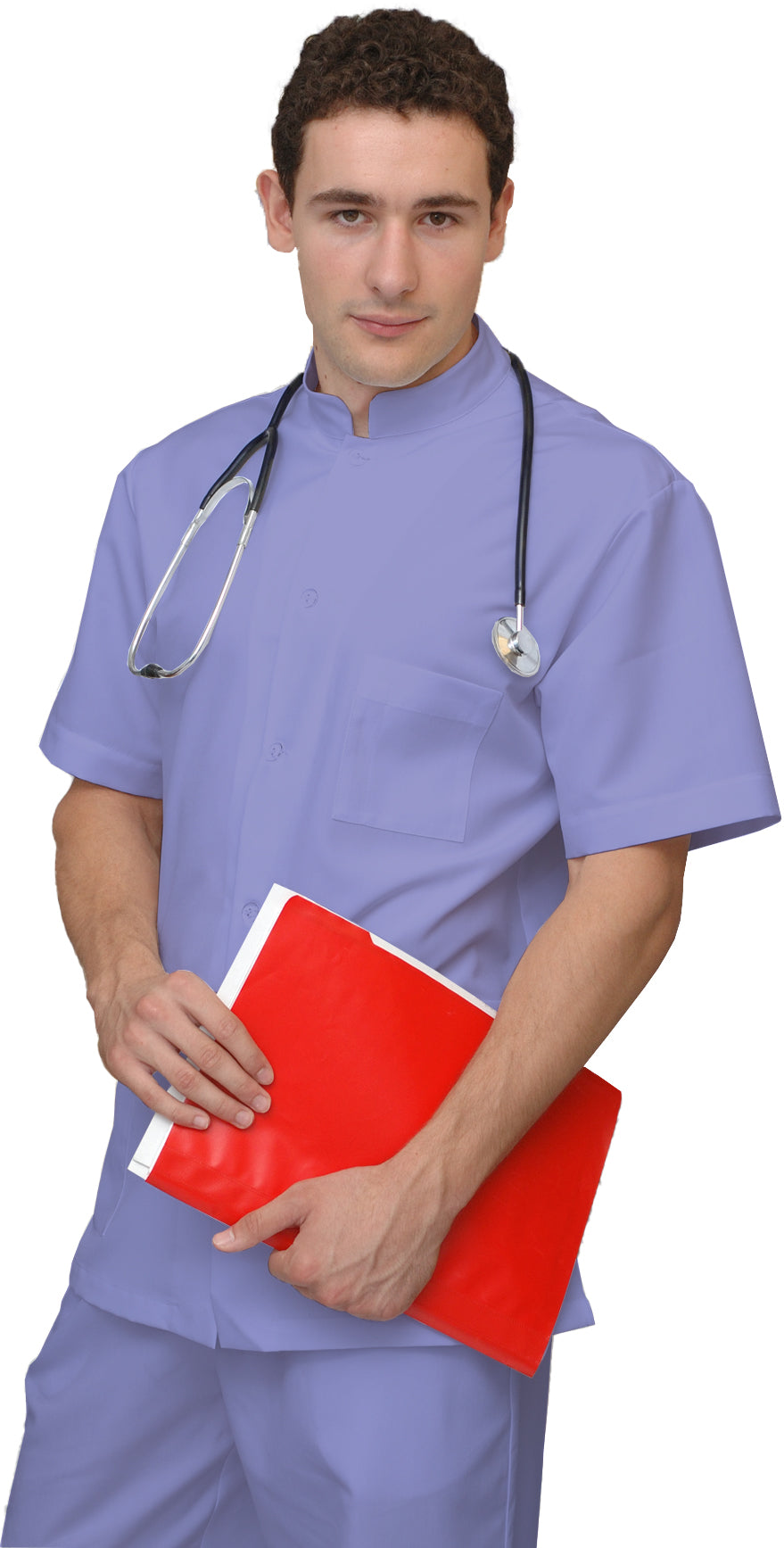 ORDER of men's colored tunic - color purple, model MS213-31