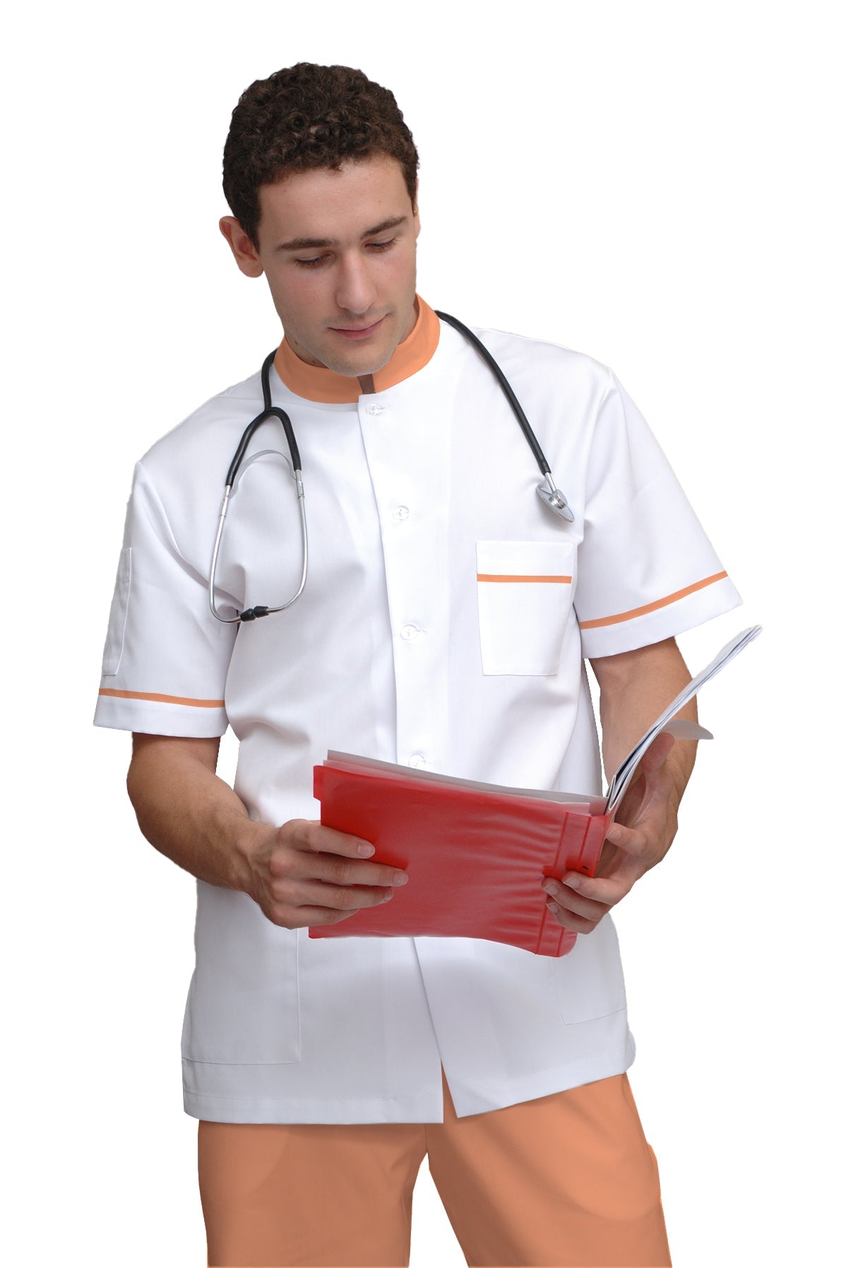 ORDER of men's tunic - color white, model MS213-31