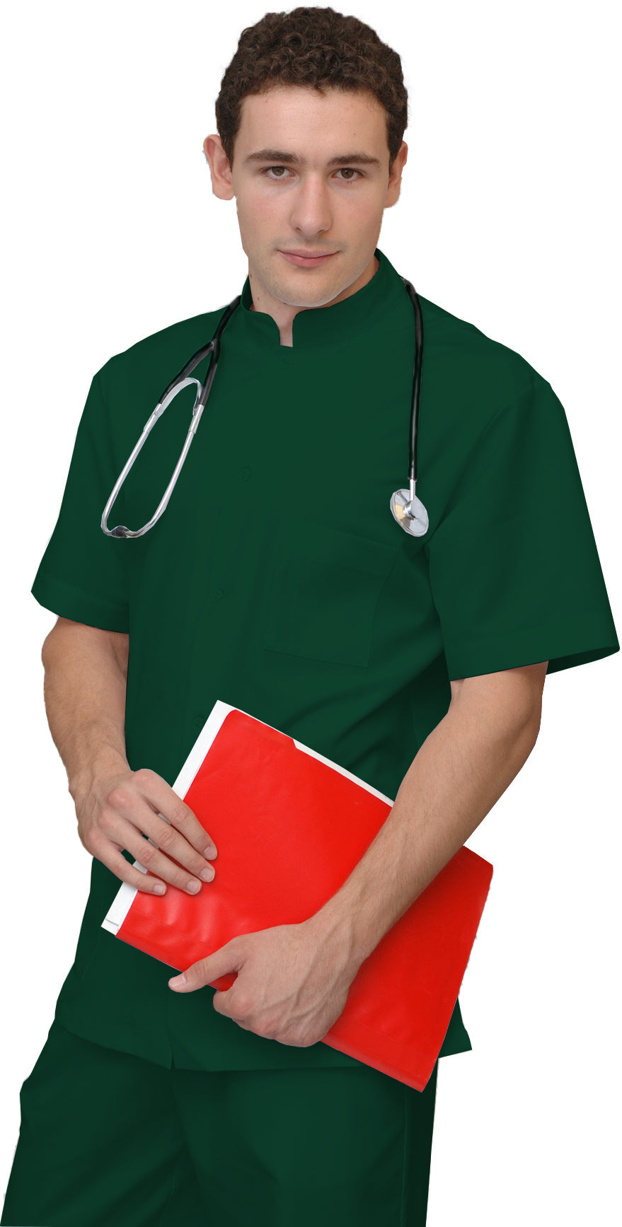 ORDER of men's colored tunic - color olive green, model MS213-31