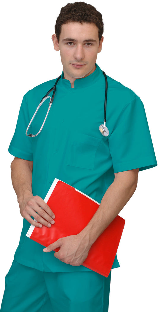 ORDER of men's colored tunic - color sea green, model MS213-31