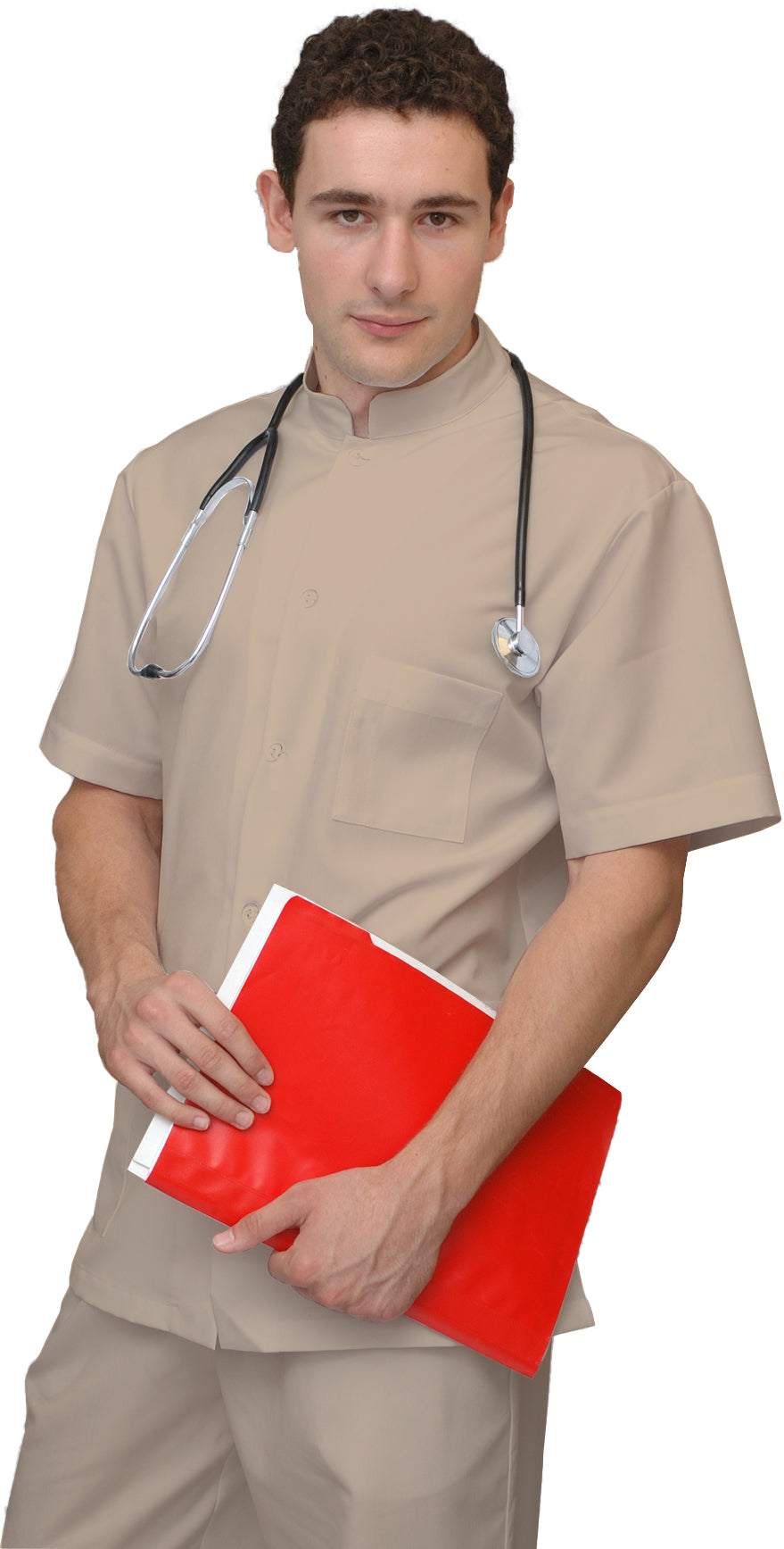 ORDER of men's colored tunic - color beige, model MS213-31