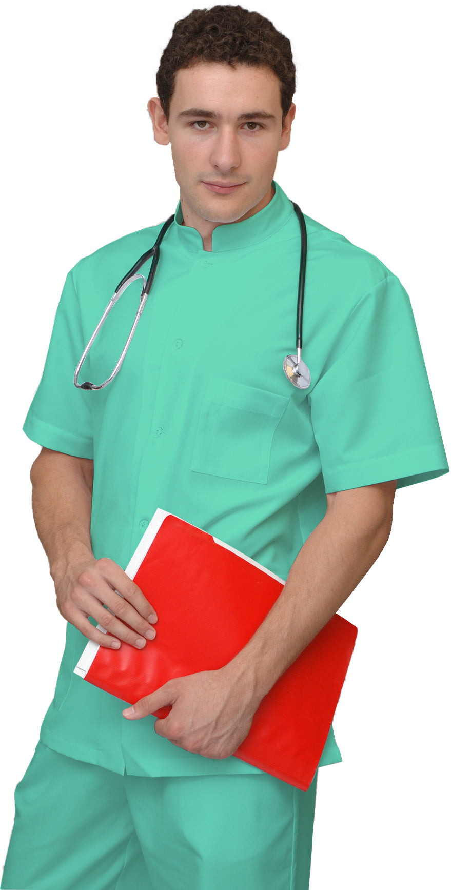 ORDER of men's colored tunic - mint color, model MS213-31