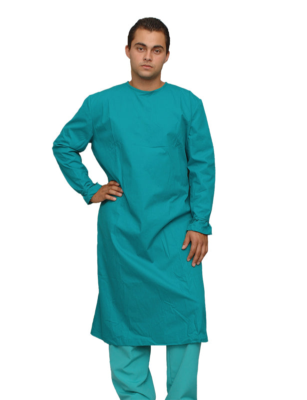 Surgical apron - emerald color, model OP